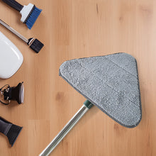 2-in-1 Extendable Triangle Mop – Retractable, 360° Rotating, Telescopic & Reusable Mop Heads (1 Pc)