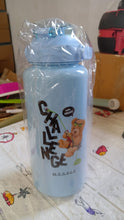 Plastic Water Bottle Set – BPA-Free, Leak-Proof, Cartoon Design for Kids & Gym (3 Pc Set)
